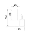 Solo: Interior Iron Bracket with Round Wood Highlight Wall Lights
