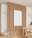 Solo: Interior Iron Bracket with Round Wood Highlight Wall Lights