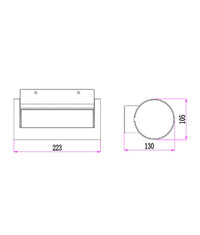 Thumbnail for SOMBRA: Exterior LED Adjustable Eyelid Surface Mounted Wall Lights IP65