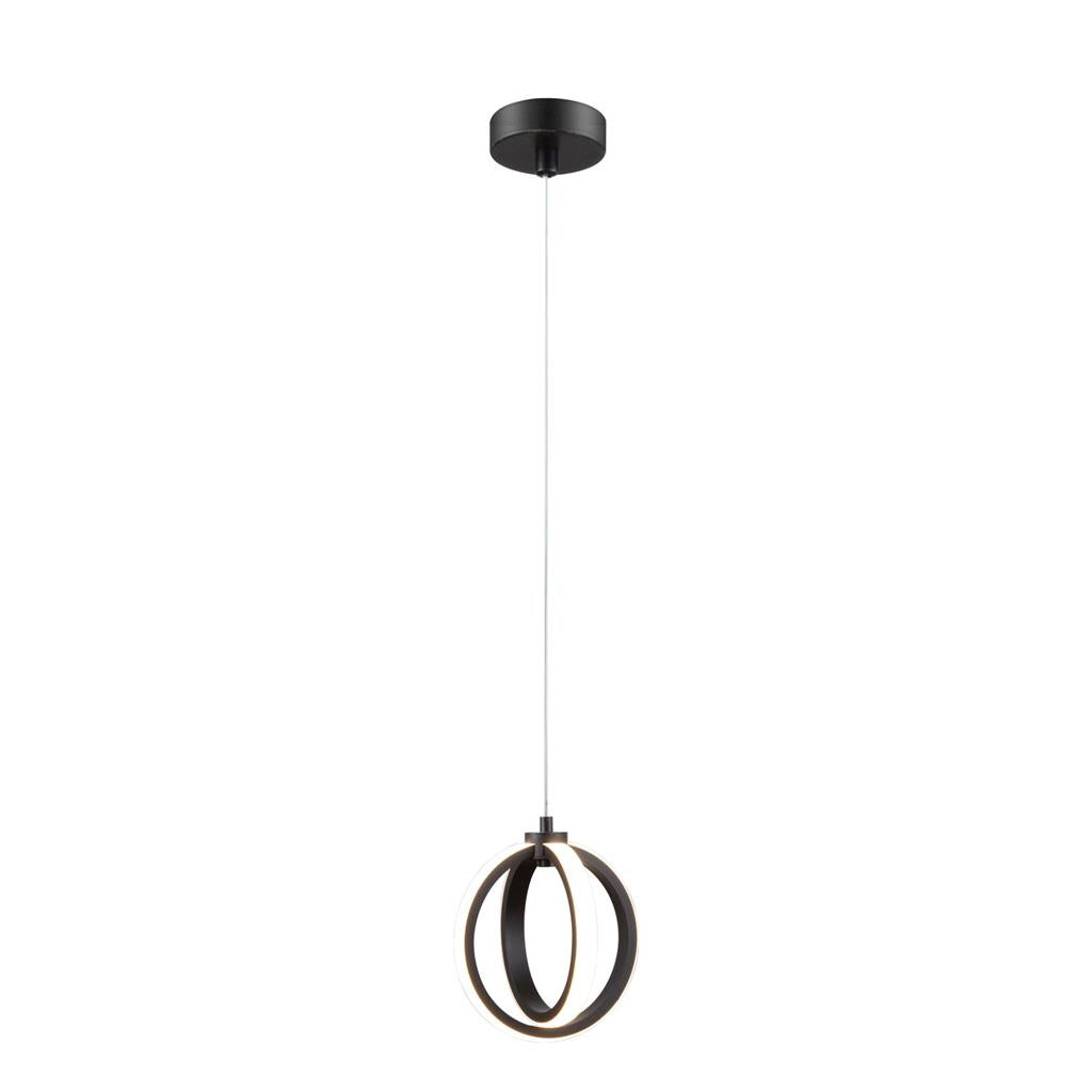 spin pdt 12w led twin ring pendant d170mm trio spin pdt