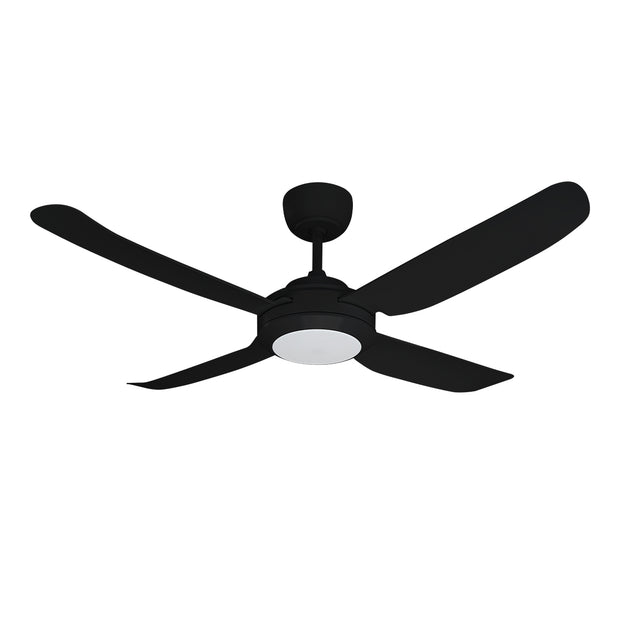 SPINIKA II - 48"/1220mm Glass Fibre 4 Blade Ceiling Fan with Tri Colour Step Dimmable LED Light  - Indoor/Outdoor/Coastal