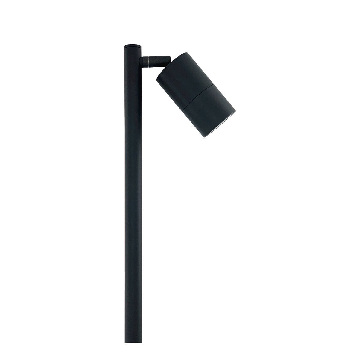 Single Adjustable Head 12V MR16 Exterior Spike Light in Black