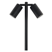 Thumbnail for Double Adjustable Head 12V MR16 Exterior Spike Light in Black