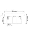 SPOT: Interior GU10 3XLights Adjustable Round Base Surface Mounted Spot Lights