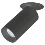Unitrek LED Tri-Colour Surface Spot Recessed Mount 15 10W 3/4/5.7K Dimmable Black