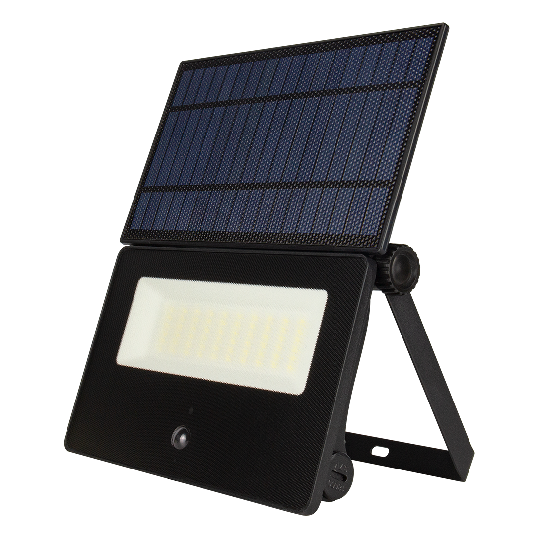 SAL Solar LED Floodlight Salray >3000lm 6.5K IP65 Black