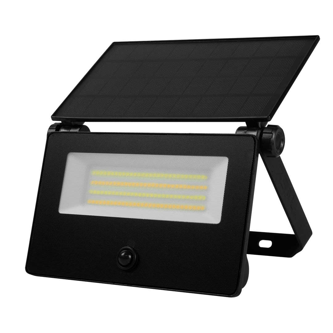SAL Solar LED Floodlight Salray >3000lm 3/4/6K IP65 Black
