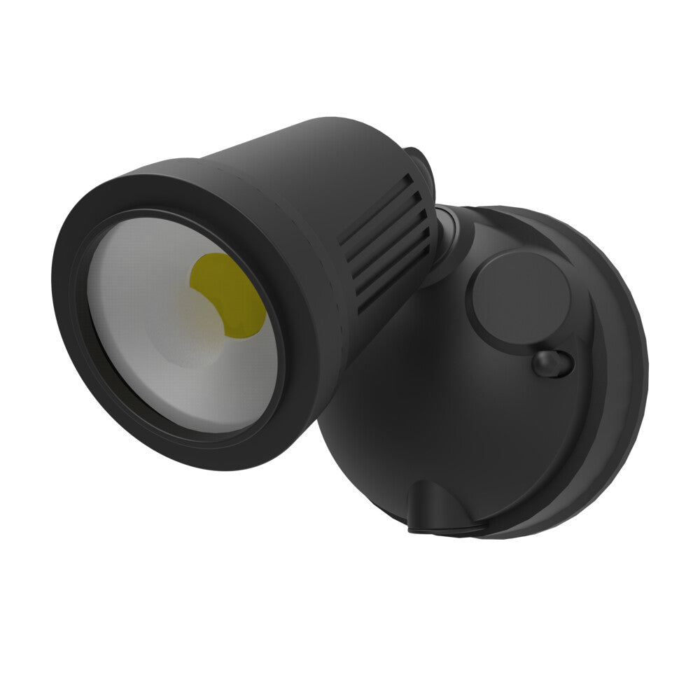 Stargem IV LED Tri-Colour Single Spot 12W 3/4/5.5K IP54 Ik07 Black