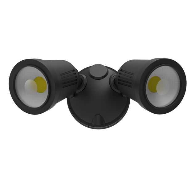 Stargem IV LED Tri-Colour Twin Spot 2X12W 3/4/5.5K IP54 Ik07 Black