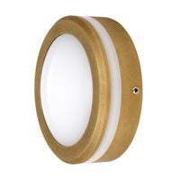 Thumbnail for Ste21_22 Exterior LED 6 Watt Surface Mount Small Round Step Light in Antique Brass