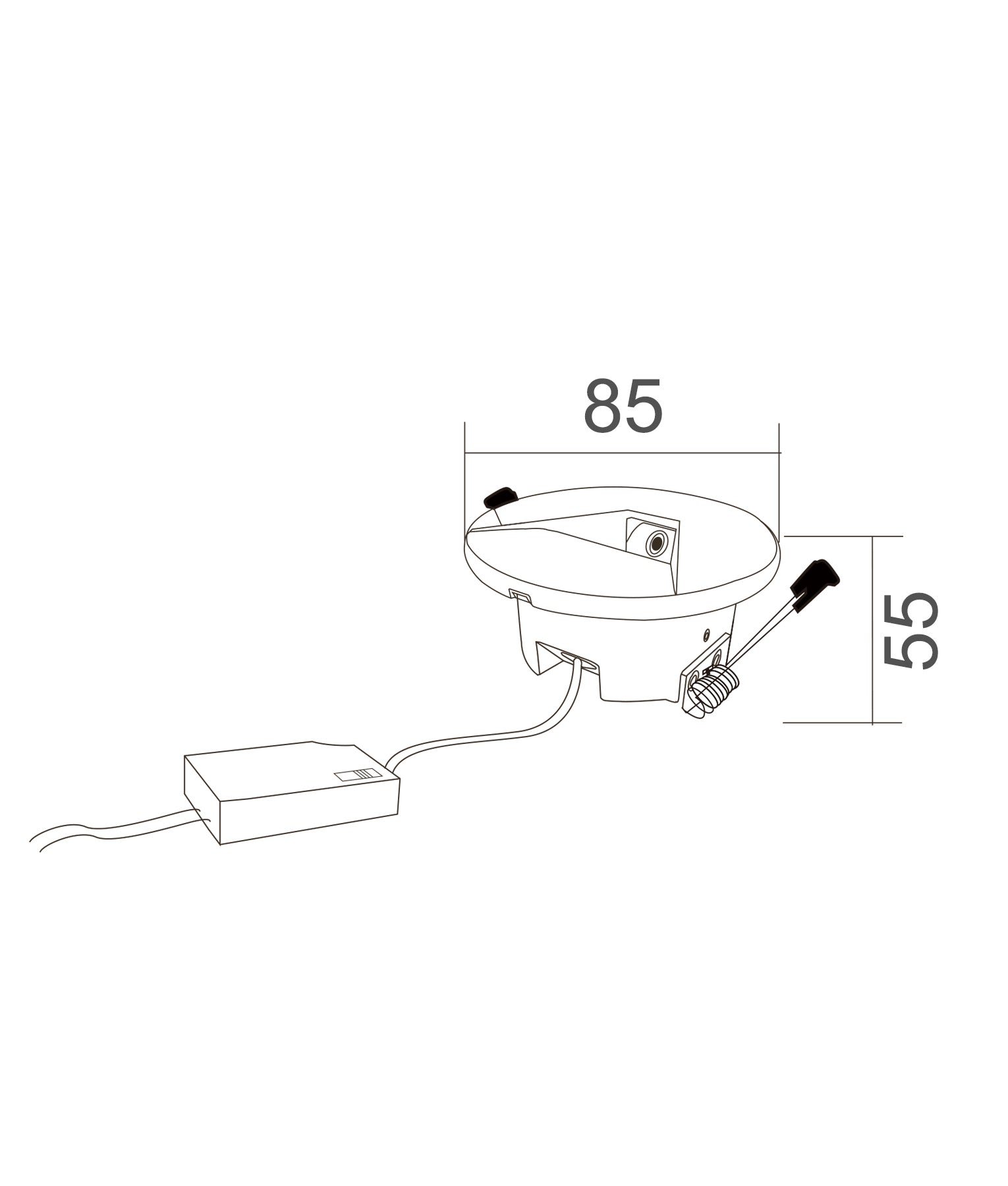 Interior LED Tri-CCT Recessed Round Step Lights