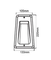 Thumbnail for STE: LED Exterior Recessed Rectangular Step / Wall Lights IP54