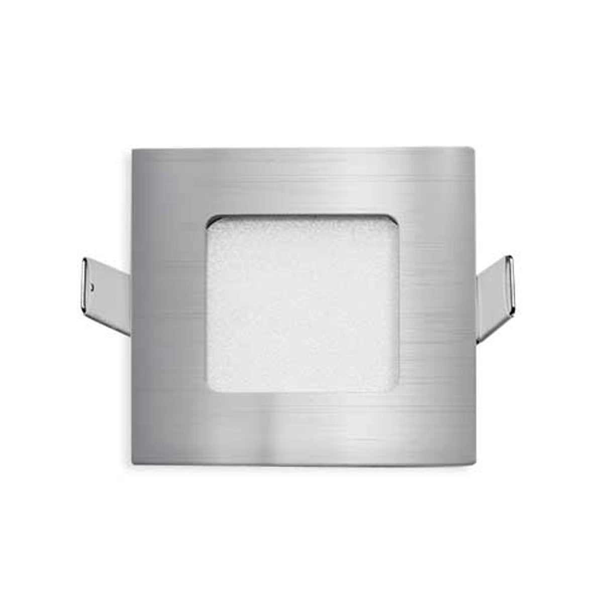 Stow 3 Watt Silver LED Square Step Light