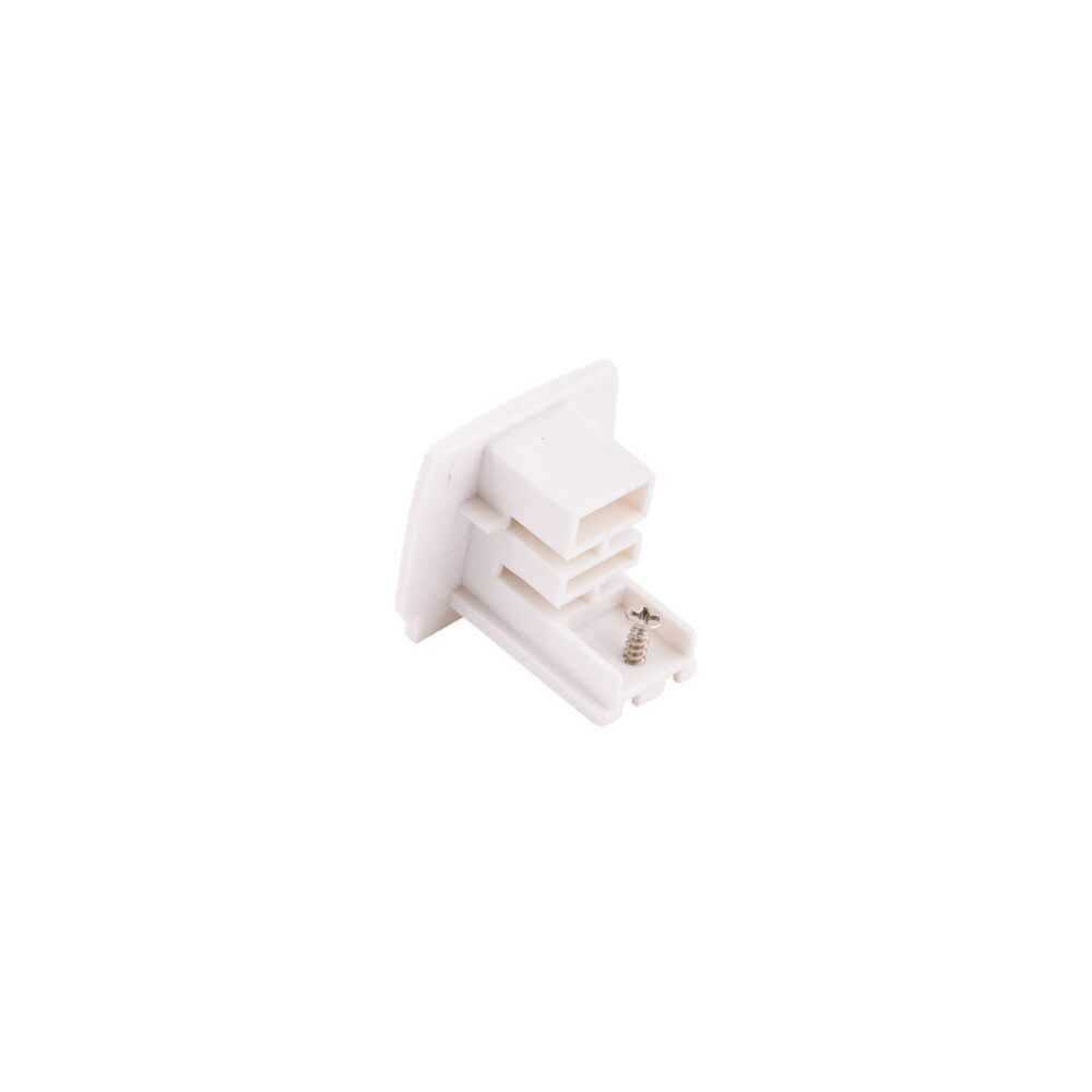 End Cap Only For Three Circuit Track White