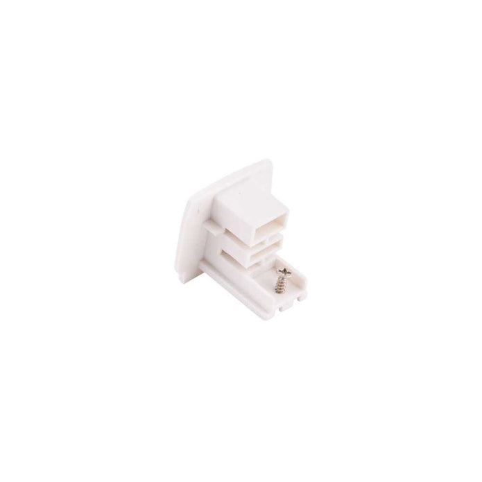 End Cap Only For Three Circuit Track White