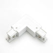 3 Circuit L shape Connector White