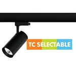 Unitrek LED Track Spot 15W 3/4/5.7K 40 Degrees Three Circuit Dimmable Black