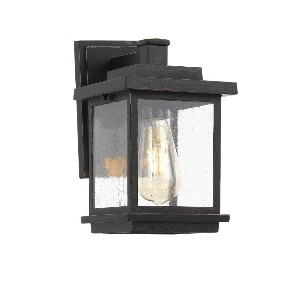 Strand IP44 E27 Exterior Wall Light in Black