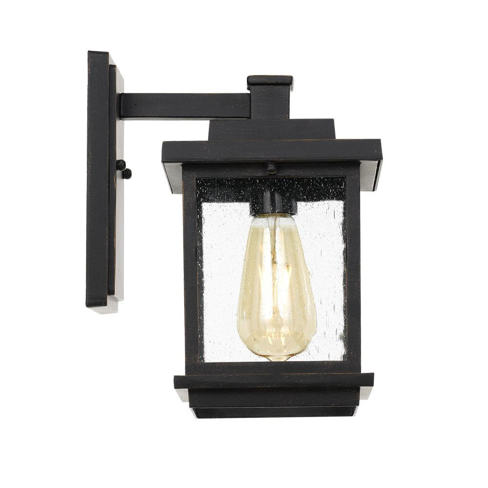 Strand IP44 E27 Exterior Wall Light in Black