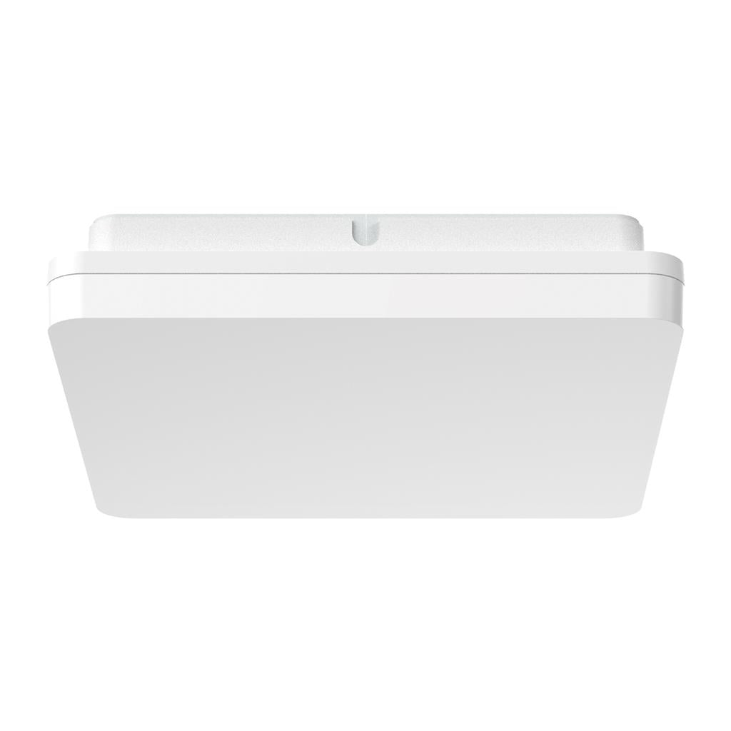 sunset 250 square 15w led oyster trio ip54 white