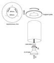 SURFACE: GU10 Round Surface Mounted Ceiling Downlights