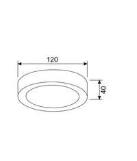 Thumbnail for SURFACETRI: LED Dimmable Tri-CCT Surface Mounted Oyster Lights (Round)
