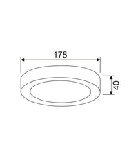 Thumbnail for SURFACETRI: LED Dimmable Tri-CCT Surface Mounted Oyster Lights (Round)