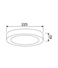 Thumbnail for SURFACETRI: LED Dimmable Tri-CCT Surface Mounted Oyster Lights (Round)