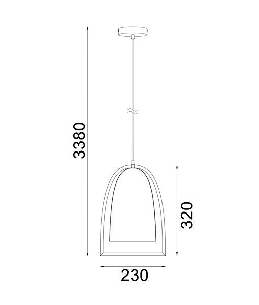 SWING5-6 Pendant Light Dimensions