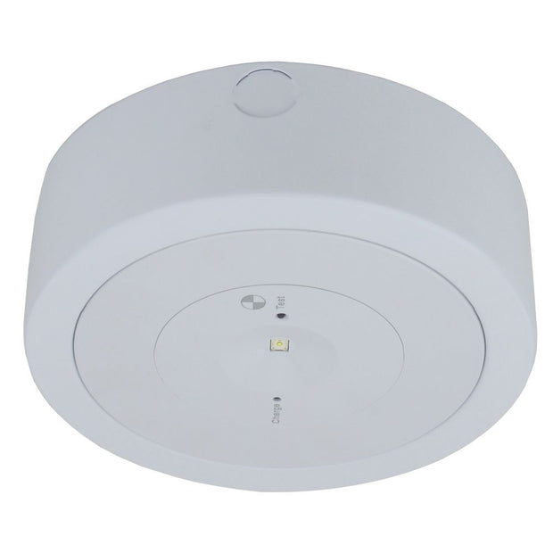 Slimfire Surface Mounted LED Emergency 3w Light 6000k 160mm x 49mm White