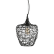 Weave 1 Light E27 Woven Iron Pendant