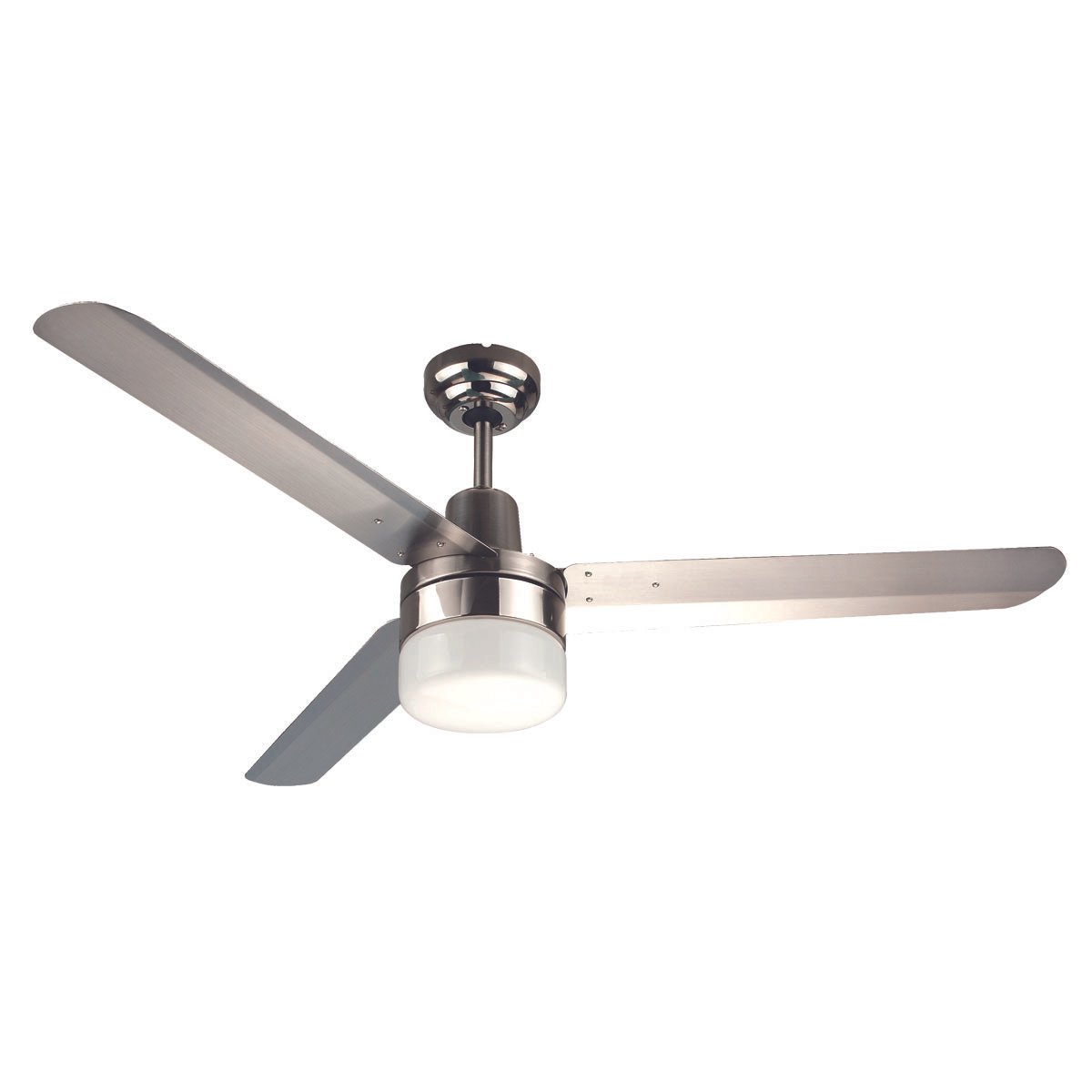 Sparky 48'' 3 Blade Silver Ceiling Fan with Light - SPARKY48SILWL