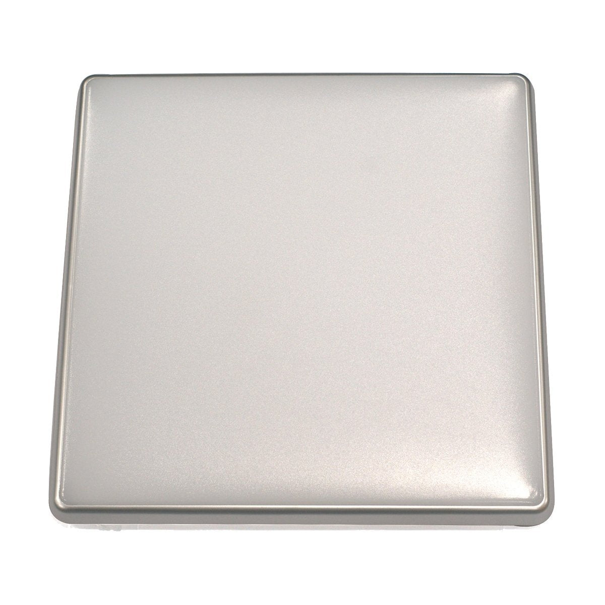 Square 18W LED Ceiling Light - Silver Frame in Cool White - LEDOYS18WSQRSILCW