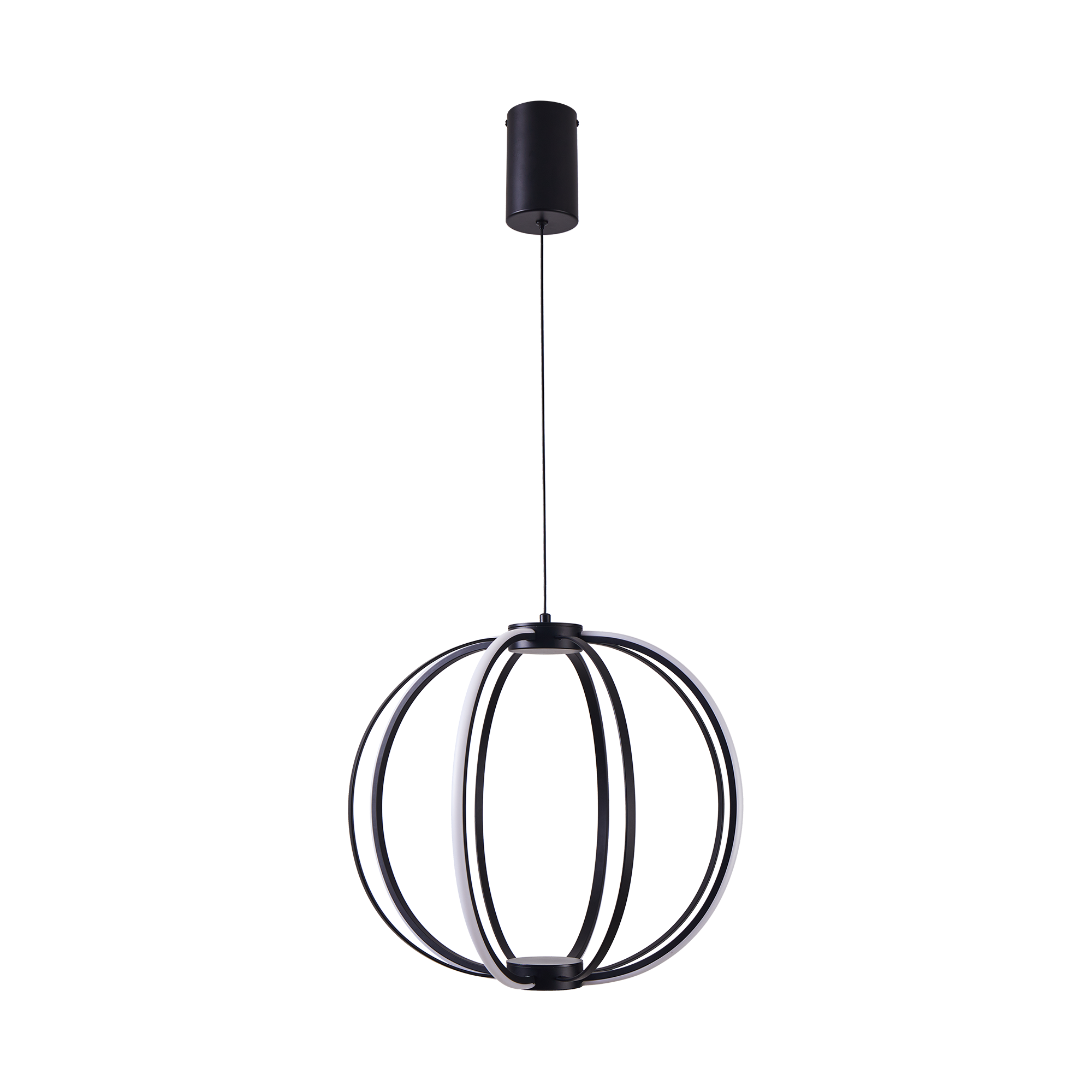 Stellar 25W LED Tricolour Dimmable Orb Pendant Black