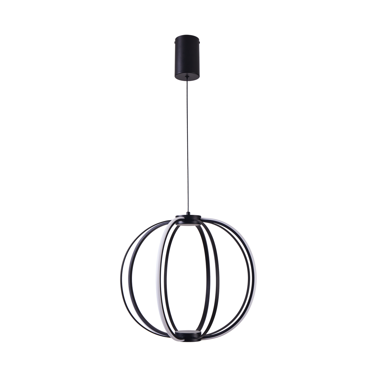 Stellar 25W LED Tricolour Dimmable Orb Pendant Black