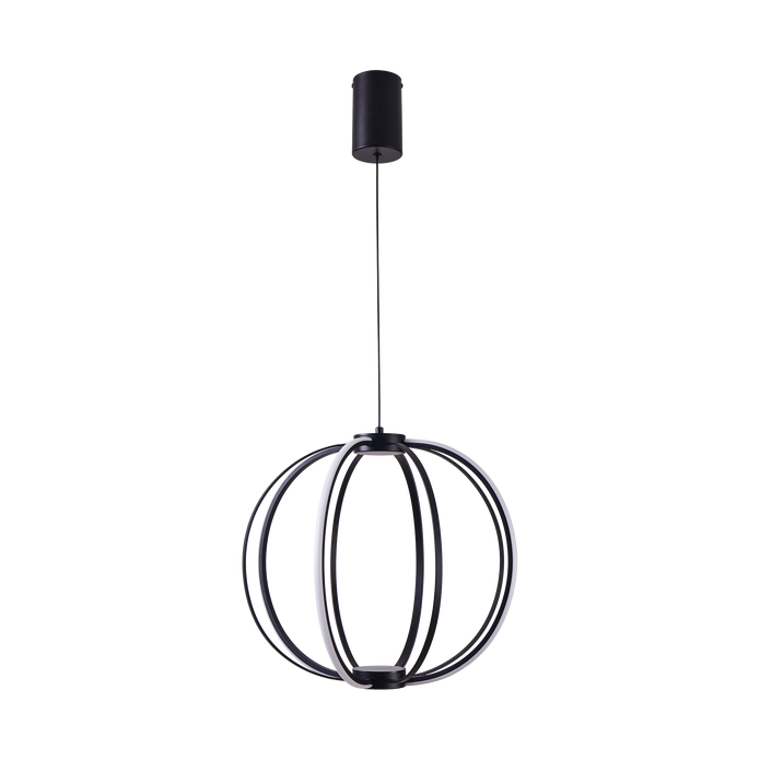 Stellar 25W LED Tricolour Dimmable Orb Pendant Black