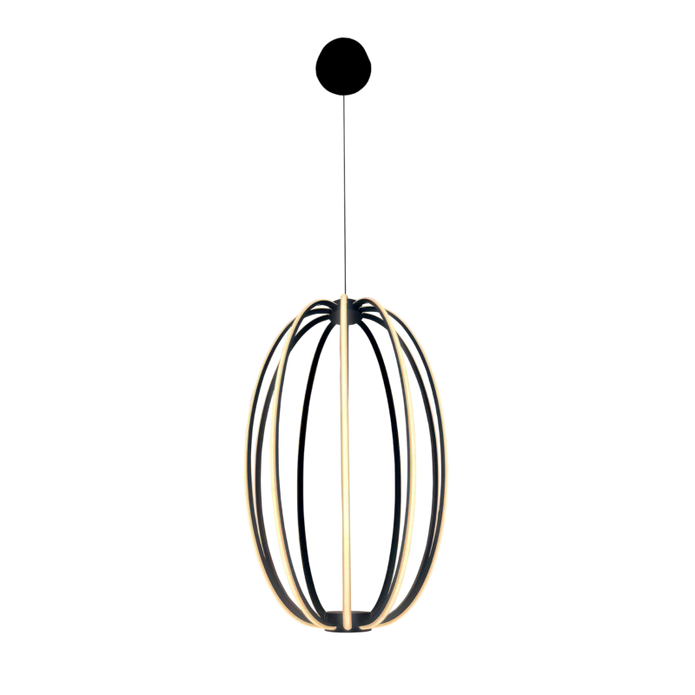 Stellar LED orb pendant black