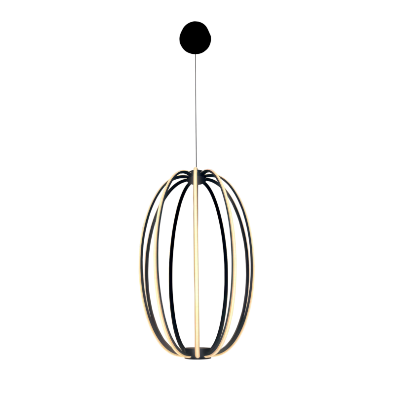 Stellar LED orb pendant black