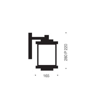 Thumbnail for Strand IP44 E27 Exterior Wall Light in Black