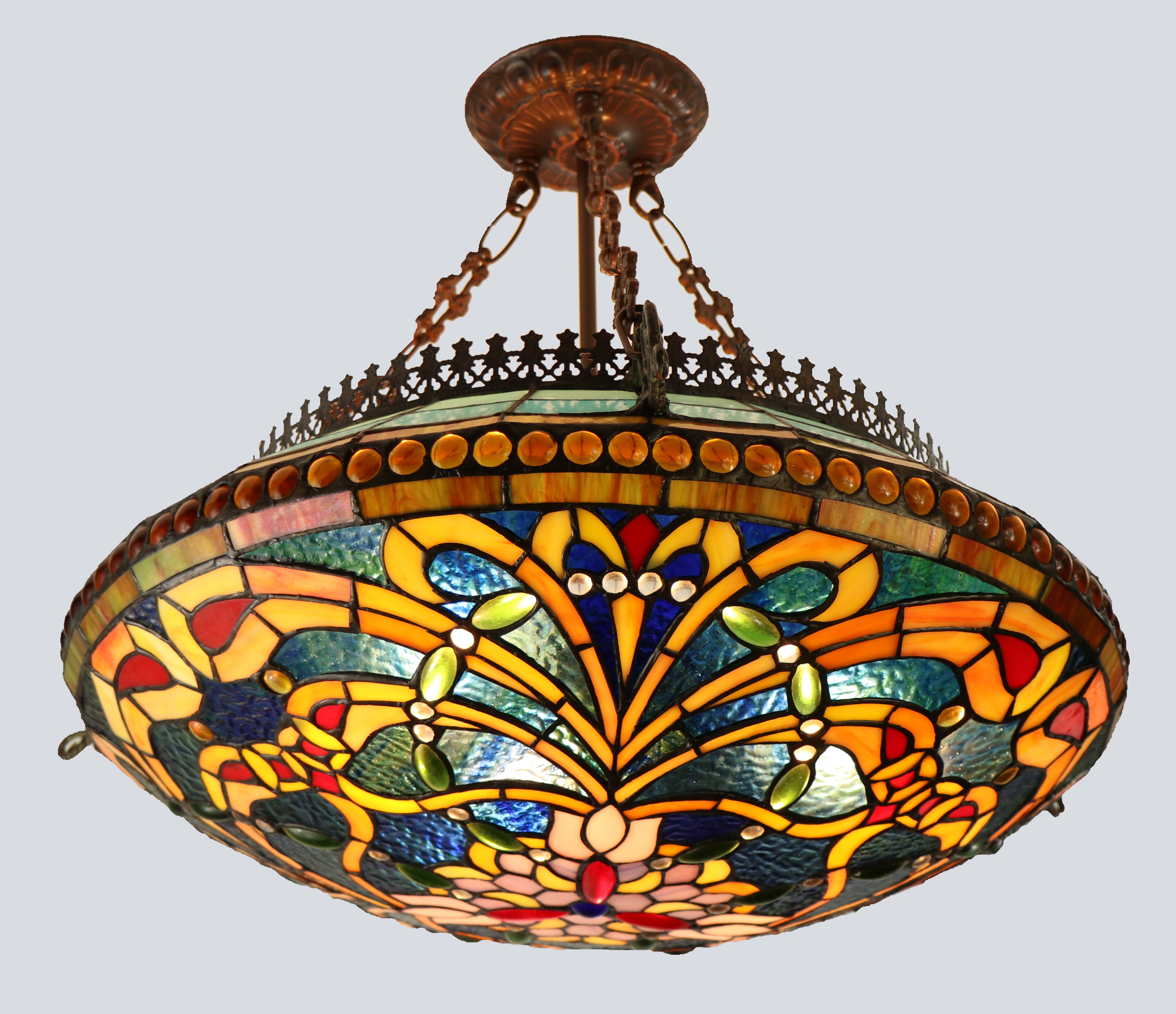 Kensington pendent 20 – peacock feather