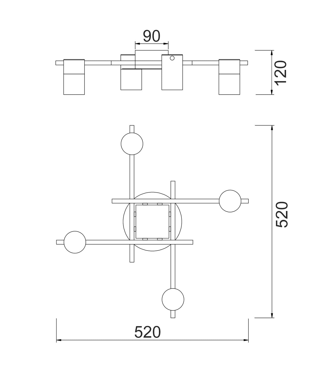 TACHE: Interior Spot Ceiling Lights (with Adjustable White Heads) IP20