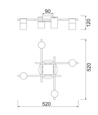 Thumbnail for TACHE: Interior Spot Ceiling Lights (with Adjustable White Heads) IP20