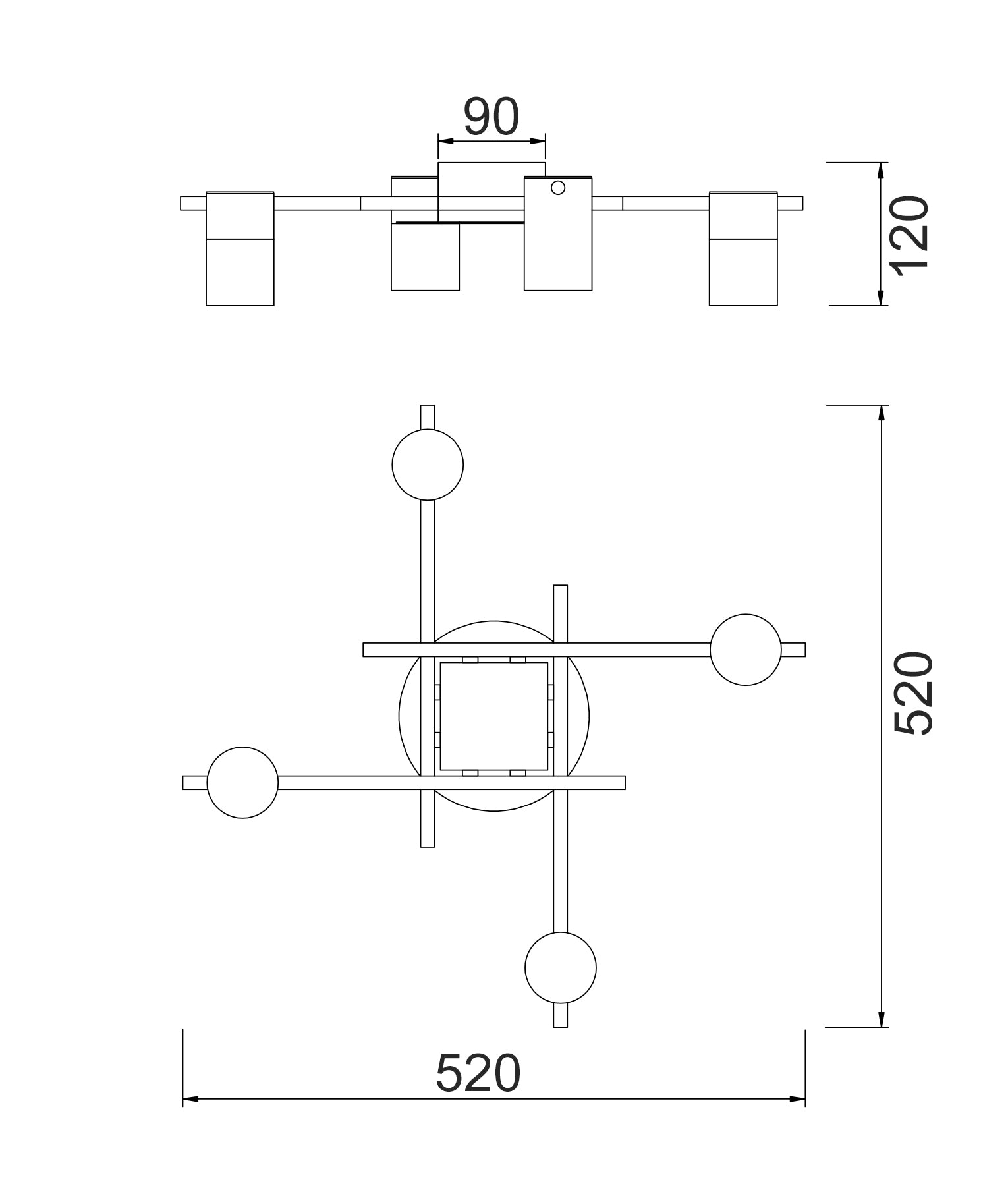 TACHE: Interior Spot Ceiling Lights (with Adjustable Chrome Heads) IP20