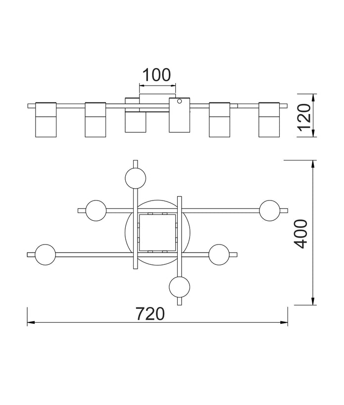 TACHE: Interior Spot Ceiling Lights (with Adjustable White Heads) IP20
