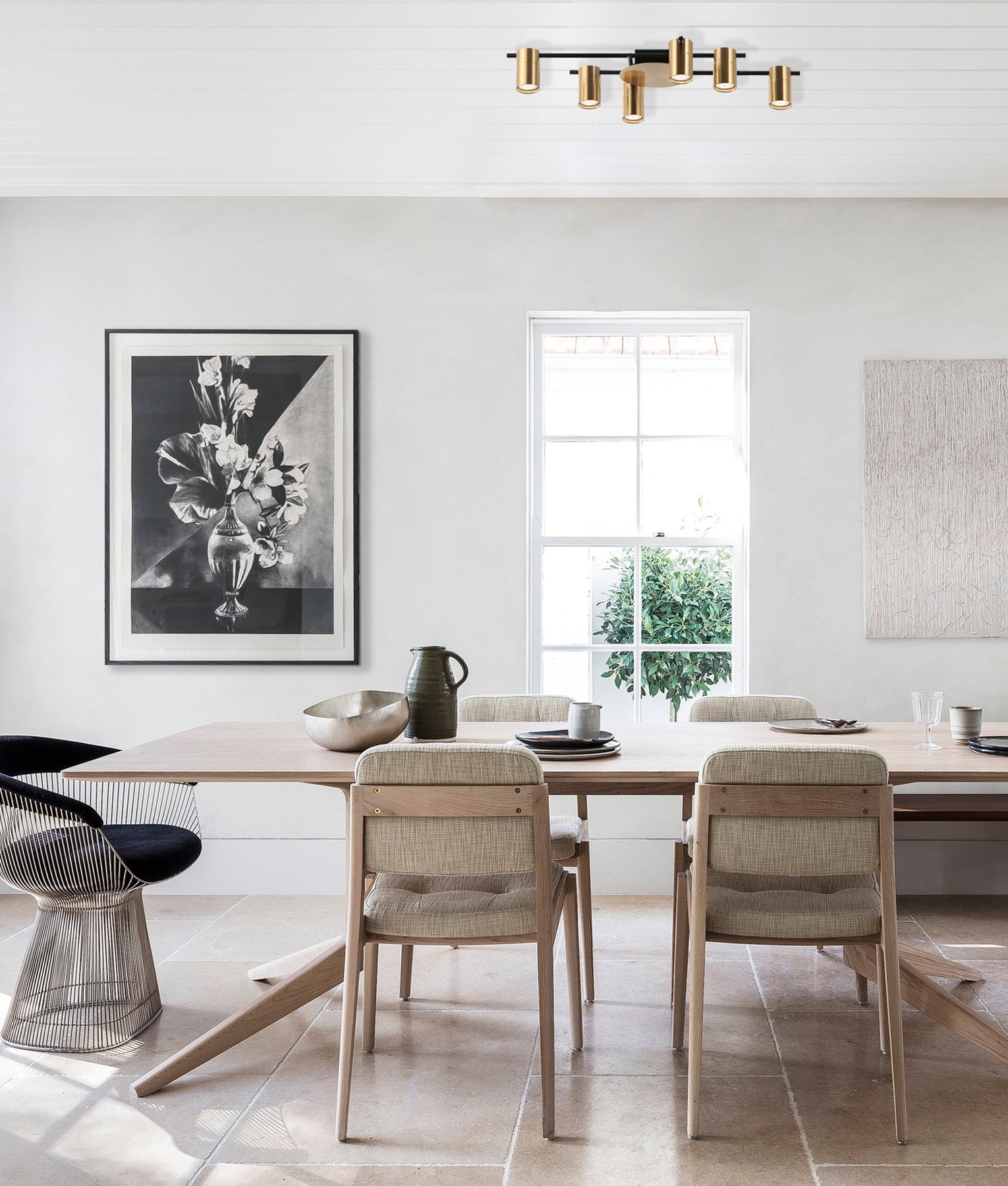 TACHE: Interior Spot Ceiling Lights (with Adjustable Antique Brass Heads) IP20