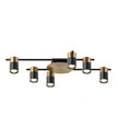 TACHE: Interior Spot Ceiling Lights (with Adjustable Black & Antique Brass Heads) IP20