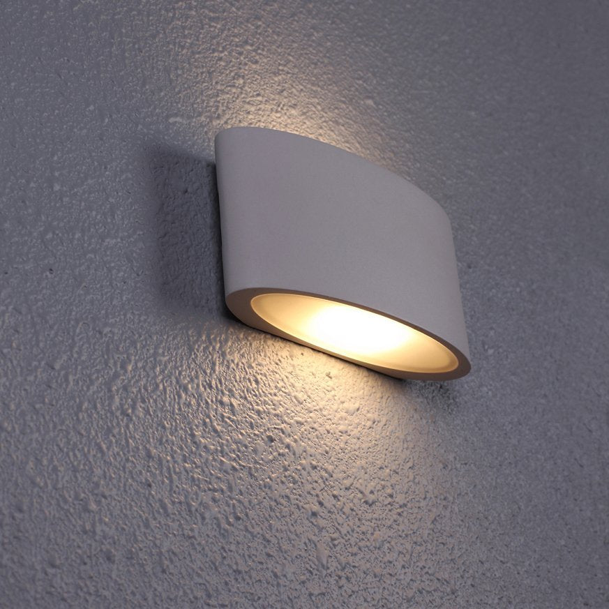 Tama LED 6.8 Watt Exterior surface mounted Up / Down Wall Light in White