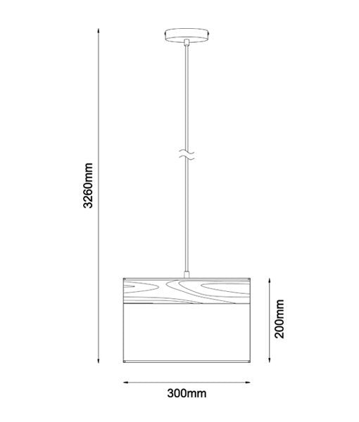 TAMBURA03-04 Pendant Light Dimensions