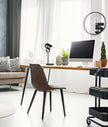 TAZZA: Ellipse Shade with Antique Brass Highlight Table Lamps