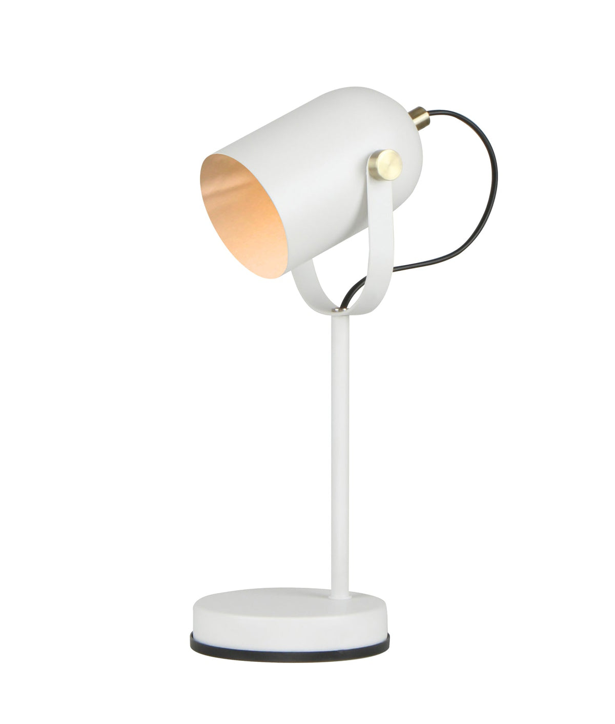 TAZZA: Ellipse Shade with Antique Brass Highlight Table Lamps
